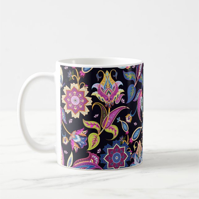 India paisley pattern coffee mug (Left)