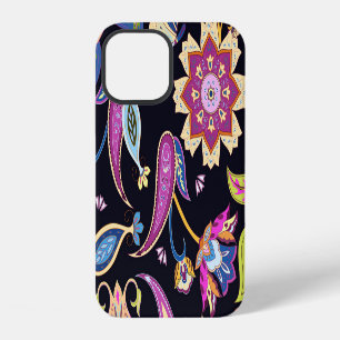 India Paisley Seamless Floral Ornament iPhone 12 Case