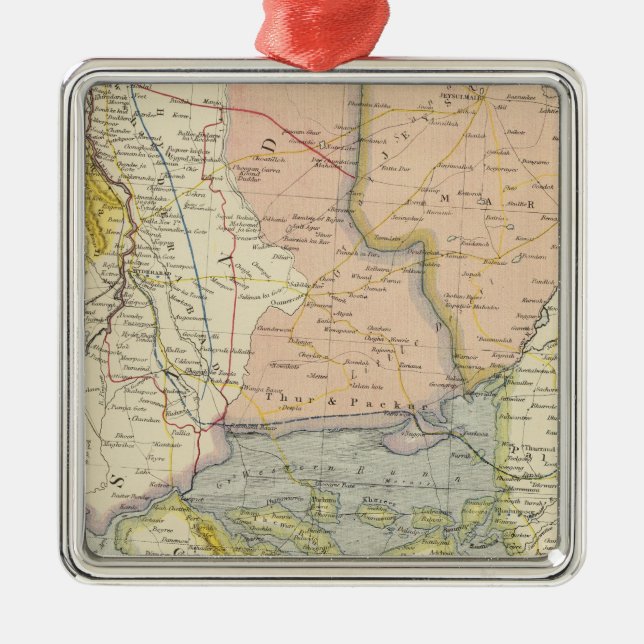 India, Pakistan Metal Tree Decoration (Front)
