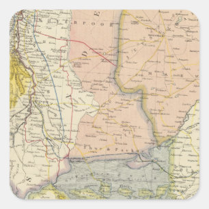 India, Pakistan Square Sticker