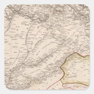 India, Pakistan Square Sticker
