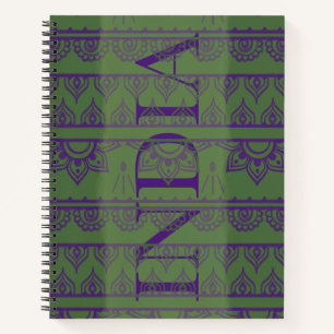 India Pattern notebook