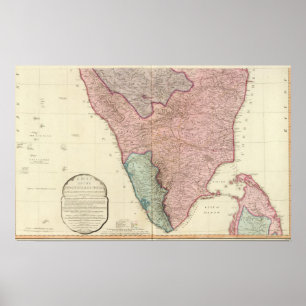 India peninsula South Poster