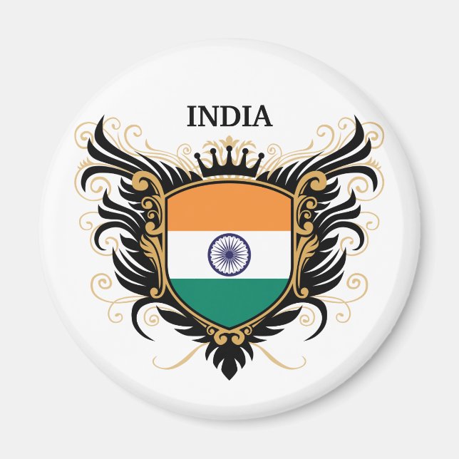 India [personalise] magnet (Front)