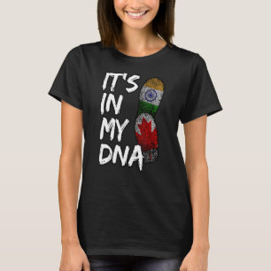 India Proud Flag Day Hindi Sikh Canada Canadian Fi T-Shirt