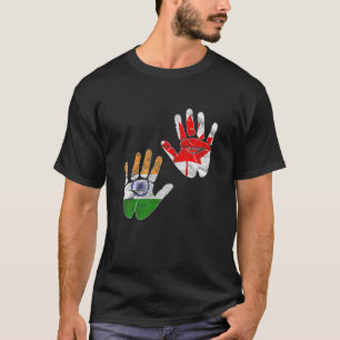 India Proud Flag Day Hindi Sikh Canada Canadian Ha T-Shirt