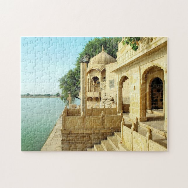 India Rajastan Temple lake . Jigsaw Puzzle (Horizontal)