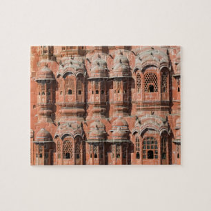 INDIA, Rajasthan, Jaipur: Hawa Mahal (Palace of Jigsaw Puzzle