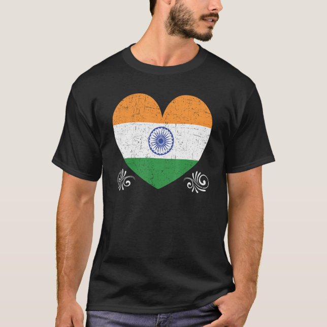 India Republic Day Hindustani Indian Flag 3 T-Shirt (Front)