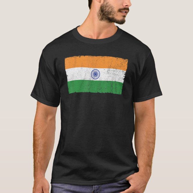 India Republic Day Hindustani Indian Flag 8 T-Shirt (Front)