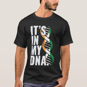 India Roots Flag Fingerprint Graphic Patriotic T-Shirt