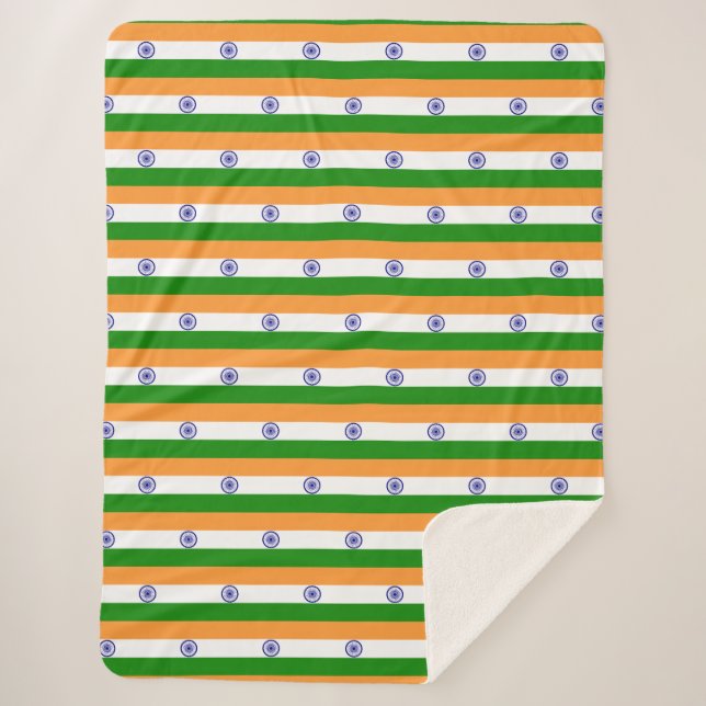 India Sherpa Blanket (Front)