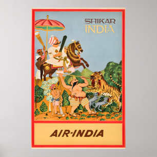 India - Shikar - Travel Poster Prints