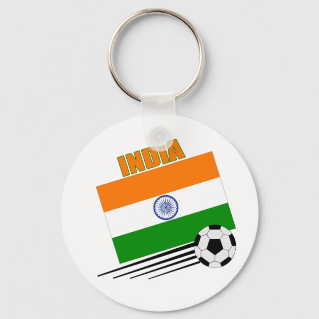 India Soccer Team Key Ring (Front)