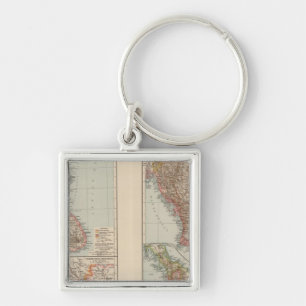 India South, Burma, Malay Peninsula Key Ring