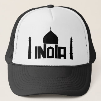 India Souvenir funny Taj Mahal Typography Trucker Hat