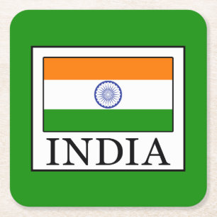 India Square Paper Coaster