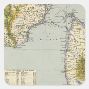 India, Sri Lanka Square Sticker