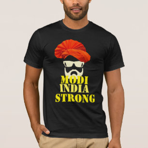 india strong proud Narendra Modi t-shirt design