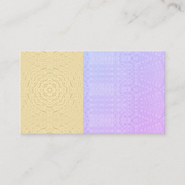 India style purple gold business card (Front)
