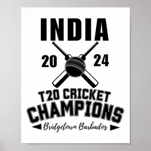 India T20 Cricket Champions  Poster
