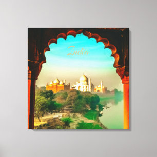 India Taj Mahal Canvas Print