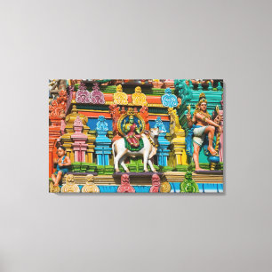 INDIA, Tamil Nadu, Chennai: Kapaleeshwarar Canvas Print