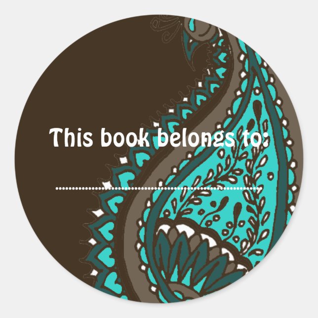 India! Teal • Book Sticker (Front)