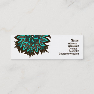 India! Teal • Profilecard Mini Business Card