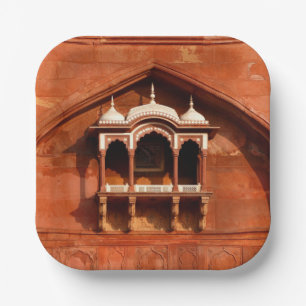 India Temple Wall Paper Plate