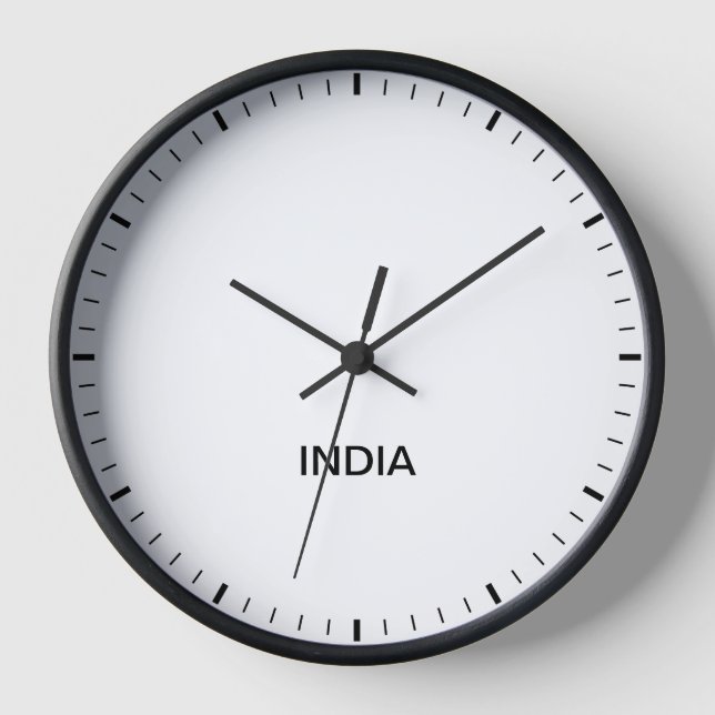 India Time Zone Newsroom Clock (Front)