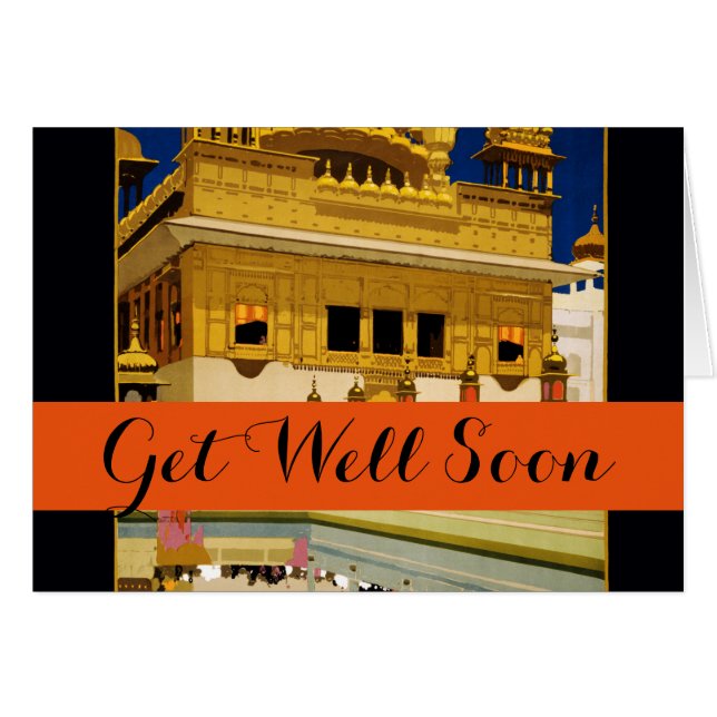 India travel poster indian vintage art (Front Horizontal)