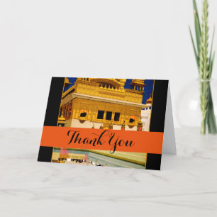 India travel poster indian vintage art thank you card