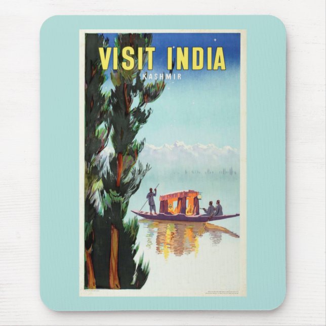 India Travel Poster mousepad (Front)