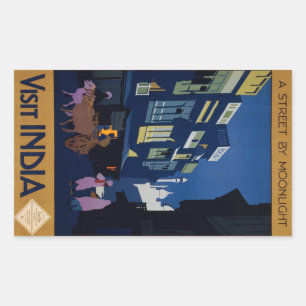 India Travel Poster stickers