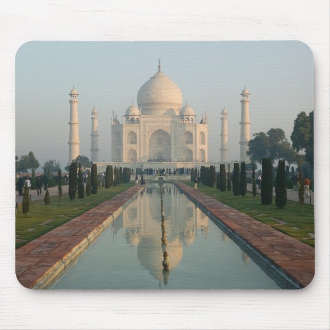 INDIA, Uttar Pradesh, Agra: Taj Mahal, Morning Mouse Mat (Front)