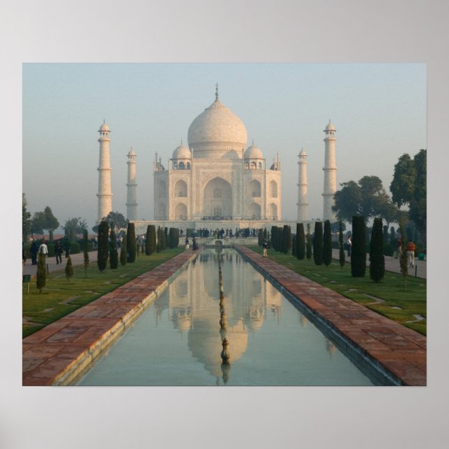 INDIA, Uttar Pradesh, Agra: Taj Mahal, Morning Poster (Front)
