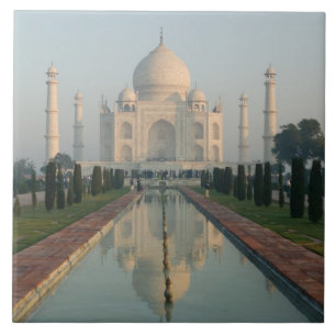 INDIA, Uttar Pradesh, Agra: Taj Mahal, Morning Tile