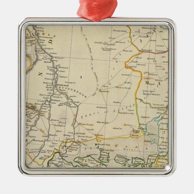 India V Metal Tree Decoration (Front)