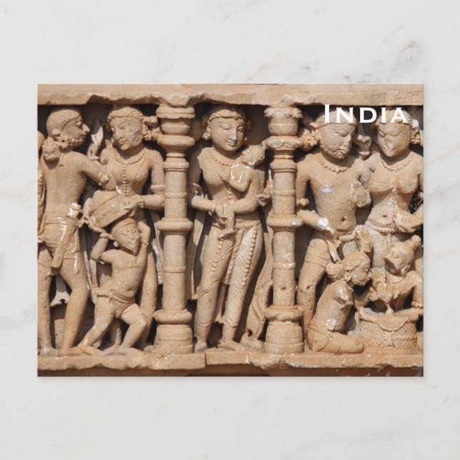 India Vintage Tourism Travel Add Postcard (Front)