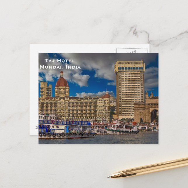 India Vintage Tourism Travel Add Postcard (Front/Back In Situ)