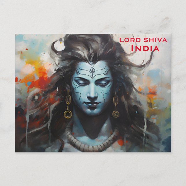 India Vintage Tourism Travel Add Postcard (Front)