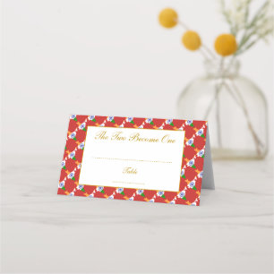INDIA Wedding Celebration RED Place Card