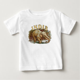 India Wildlife - Indian Elephant Baby T-Shirt
