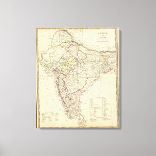 India XII Index map Canvas Print