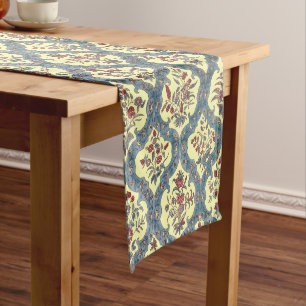 Indian 18th Century Floral Pattern Medium Table Runner