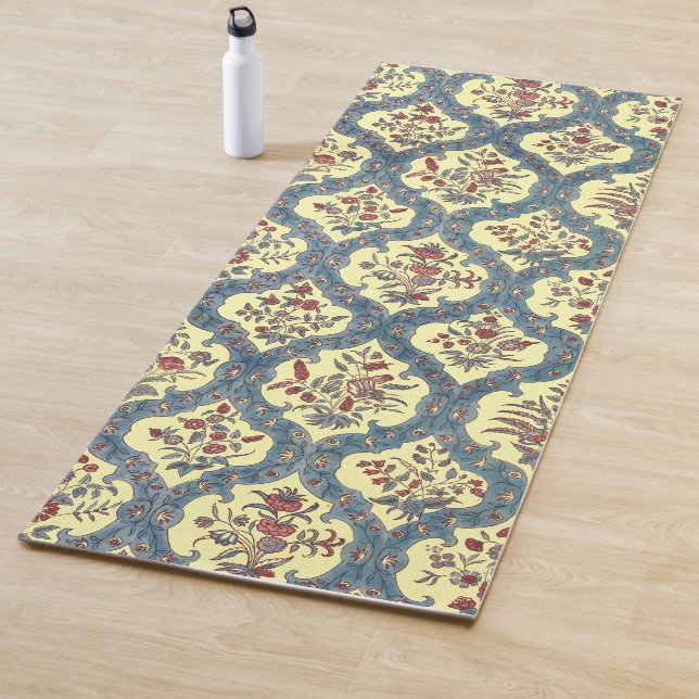 Indian 18th Century Floral Pattern  Yoga Mat (In Situ)