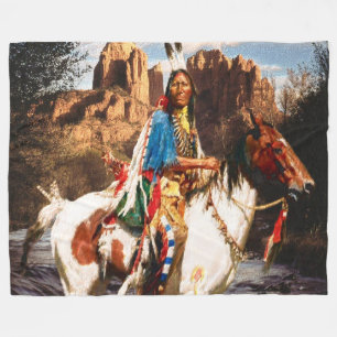 Indian 1A Fleece Blanket