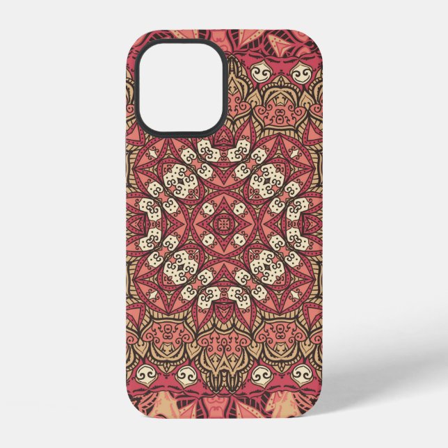 Indian abstract medallion pattern. Boho and gypsy  iPhone Case (Back)