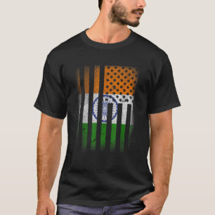 Indian American Flag India Usa Pride America T-Shirt